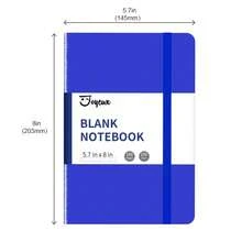 Blank Journal Notebook, A5, 160 Pages 100 Gsm Thick Sketch Books Hardcover Journal For Writing, 5.7 Inches X 8 Inches Notebooks For Work (Navy) - Navy - View 8