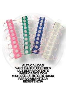 Módulos De Botón 12v/20pzas Calidad Premium 1 tira de módulos - ROSA - Ver 7
