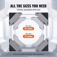 Mini Fridge Stand, 400 Lbs Load, 4 Strong Feet, 4 Locking Swivel Wheels, Washer And Dryer Pedestal, Multi-Functional Adjustable Base For Washing Machine, And Refrigerator, Universal Mobile Base - 17 - 25 Inch, 1 PC, 330 Lbs Capacity - View 6