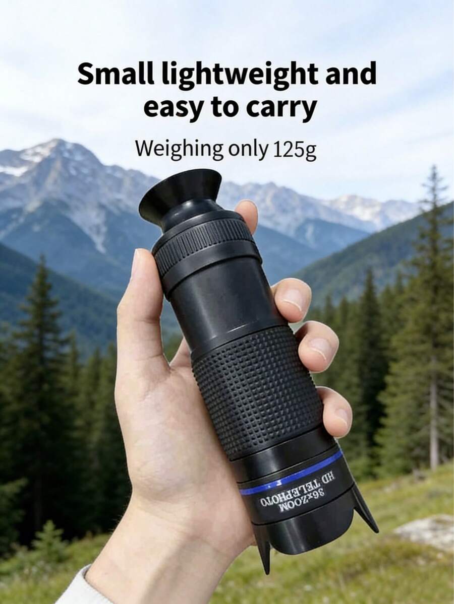 Lente de 36X Zoom para Smartphone, Adecuado para Cámara de Teléfono Móvil, Lente de Microscopio para Smartphone - Negro - Ver 1