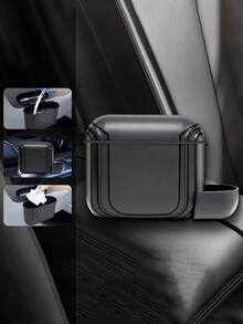Papelera de coche con tapa, mini papelera universal para asiento delantero/trasero, portátil, linda, impermeable, accesorios de almacenamiento y organización de coche negro, disponible en múltiples modelos y colores - Multicolor - Ver 6