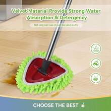 4 Pack Reusable Microfiber Mop Pads Compatible With O-Cedar EasyWring 1-Tank Spin Mop System,Elastic Mop Head Replacement For Deep Clean,Machine Washable Mop Refills - Màu A - Xem 6