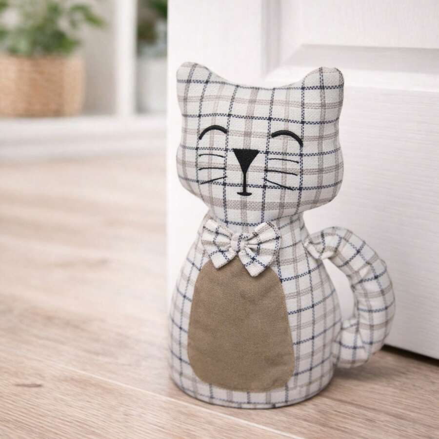 Tope de Puerta Decorativo Multifunción, Sujeta Puertas Antiviento, Diseño Suave, Ideal para Dormitorio, Habitación Oficina - MO-19 - Ver 1