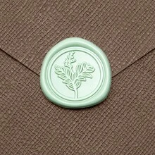 30pcs Green Wax Seal Stickers, Containing 3 Designs, Self-Adhesive Envelope Sealing Stamp Stickers, Suitable For Wedding Invitations, Place Cards, Christmas Gift Packaging, 3 Designs Per Pack - 3 Styles/pack (green) - View 5