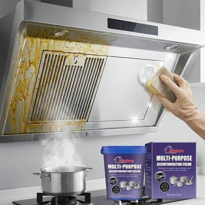 神奇金属修复膏！强效不锈钢清洁膏，瞬间去除烧焦污渍、顽固油渍和水垢，令锅碗瓢盆恢复镜面般光泽。