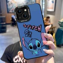 Official Disney Lilo & Stitch Cute Phone Case: Graffiti-Style Stitch Print With Hand-Drawn Accents & "GOOD LUCK" Detail, Shockproof Protective Cover With Reinforced Camera Protection For IPhone 17, 16, 15, 14, 13, 12, And 11 Pro Models, With Shockproof Protection. A Delightful Gift For Family, Friends, Birthdays, Holidays, And Special Occasions. - 白色 - 查看 5
