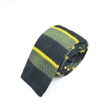 Men's Business Commute Contrast Stripe Necktie - Multicolor - View 2