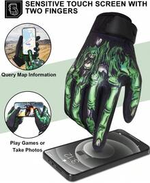 Guantes de Invierno para Hombres y Mujeres - B-118 NEGRO - Ver 4