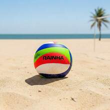 Rainha PRO Beach Volleyball Ball - Orange/Green/Blue - View 6