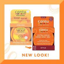Cantu Extra Hold Edge Stay Gel With Shea Butter, 2.25 Oz (Packaging May Vary) (Pack Of 2) - ColorB - 查看 3