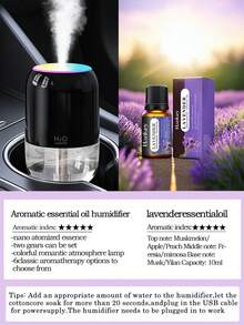 One 200ml Car Spray Humidifier, Household Products Of Bedroom Humidifier, Three Colors Available, With Colorful Atmosphere Light And Night Light Functions, USB Power Supply, Water Free Automatic Power-Off, Touch Control Operation, Silent Operation, Simple Design, Natural Beauty, Small And Easy To Carry - Multicolor - View 27