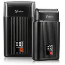 1件 Hatteker 男士电动剃须刀，往复式展示剃须刀 - 黑色 - 查看 9