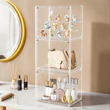 Lifevilion Clear Display Case Dustproof Storage Bins Containers Organizer Bag Show Box For Figures, Toys, Collectibles, Hangbag - 透明M - 查看 3