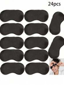 12/6/2/1 Pack Sleep Eye Mask, Suitable For Team Games, Travel, Sleep Parties, With Adjustable Strap, Unisex For Men, Women, Black - Multicolor - View 17
