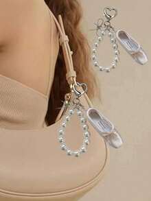 Móc khóa điện thoại hình giày ba lê thủ công, trang sức mini hình giày ba lê bằng satin, móc khóa hình giày ba lê đính hạt màu hồng - có thể tháo rời và kết hợp theo bất kỳ cách nào, phụ kiện thời trang, quà tặng cá nhân hóa cho gia đình và bạn bè, dùng để treo túi xách, phụ kiện du lịch, quà Giáng sinh, quà Halloween. - Nhiều màu - Xem 4