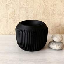 Chic Minimalist Candle Base | Perfect For Wabi-Sabi Style Living & Holiday Gifting - Minimalist Candlestick - View 8