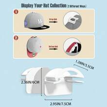 New Cap Hooks - Baseball Cap And Snapback Hat Storage Hooks - Adhesive Hat Hooks And Holder - Multicolor - View 5