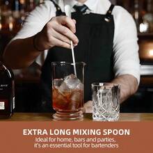 8-Piece Stainless Steel Long Handle Spoon Set - Ice Tea, Coffee, Ice Cream Stirring Spoons, Kitchen Flatware Set - - - View 6