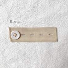 5pcs Adjustable Waistband Extenders - Elastic Pants Buckle For Maternity & Jeans, Available In Khaki, White, Blue, Black - A - View 9