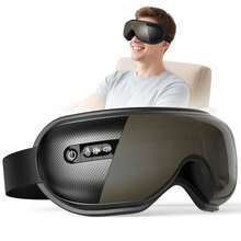 6D Heated Eye Massager, Bluetooth Foldable Eye Mask, Multi-Mode Acupoint Massage, For Office, Study, Travel And Bedtime Relax - Black - View 10