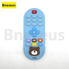 Bneseus 1 件新生儿遥控硅胶出牙玩具，婴儿牙齿护理咀嚼玩具，适合 6-24 个月男婴和女婴的圣诞礼物 - 遙控9 - 查看 5