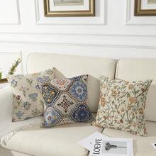 1pc Retro Woven Jacquard Pillow Cover Square 17.7", No Pillow Insert, Classic Home Decor For Living Room Bedroom Office Couch Decoration,Classic Retro Home DecorAntique Style Pillow CoverTimeless Jacquard DecorVintage Woven Home AccessoryClassic Floral Jacquard Living Room Pillow CoverBedroom Cushion CaseOffice Nap Backrest PillowSofa Couch Pillow CoverHome Office Decor PillowBedside Decor Cushion Cover - Beige Floral Album - View 1