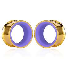 2个不锈钢喇叭形耳钉，男女通用，低过敏性，女士佳礼 - round - 查看 101