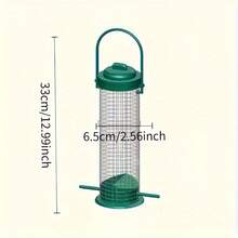 Máng cho chim ăn ngoài trời chống chịu thời tiết - Lưới sắt rèn màu xanh lá cây với khay đựng hạt, dành cho các loài chim hoang dã nhỏ, vật trang trí sân vườn hoàn hảo cho người yêu chim, thu hút các loài chim đầy màu sắc đến sân sau. - hiện đại - Xem 9