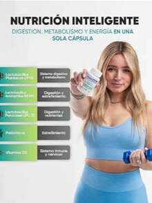 Probióticos y Prebióticos 30 Cápsulas | 30 Billones U C | Lactobacillus, Acidophilus, Paracasei y Vitamina D3 | 100% Natural, Sin Gluten | 1 capsula diaria (1 mes) | Suplementos Alimenticios MULTIBLUE - Blanco - Ver 4