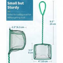 Aquarium Fish Tank Cleaning Net Fine Mesh Skimmer With Metal Handle For Sludge Food Waste Removal In Small Ponds And Koi Pools - 1 - View 4