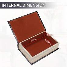 [Free Shipping]Decorative Vintage Book Shaped Trinket Storage Box Halloween Skull Embossed Pattern,Halloween Decoration Faux Book Boxes,Gothic Style Decorated Storage Box -24A-002 - Bộ xương - Xem 4