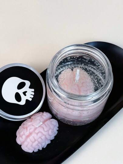 1pc Brain-Shaped Decorative Scented Candle, Suitable For Therapist Office Or Holiday Decor, Special Gift, Candle, Scented Candle, Decorative Candle, Soy Candle, Gift For Friends, Gift For Her, Home Decor Candle