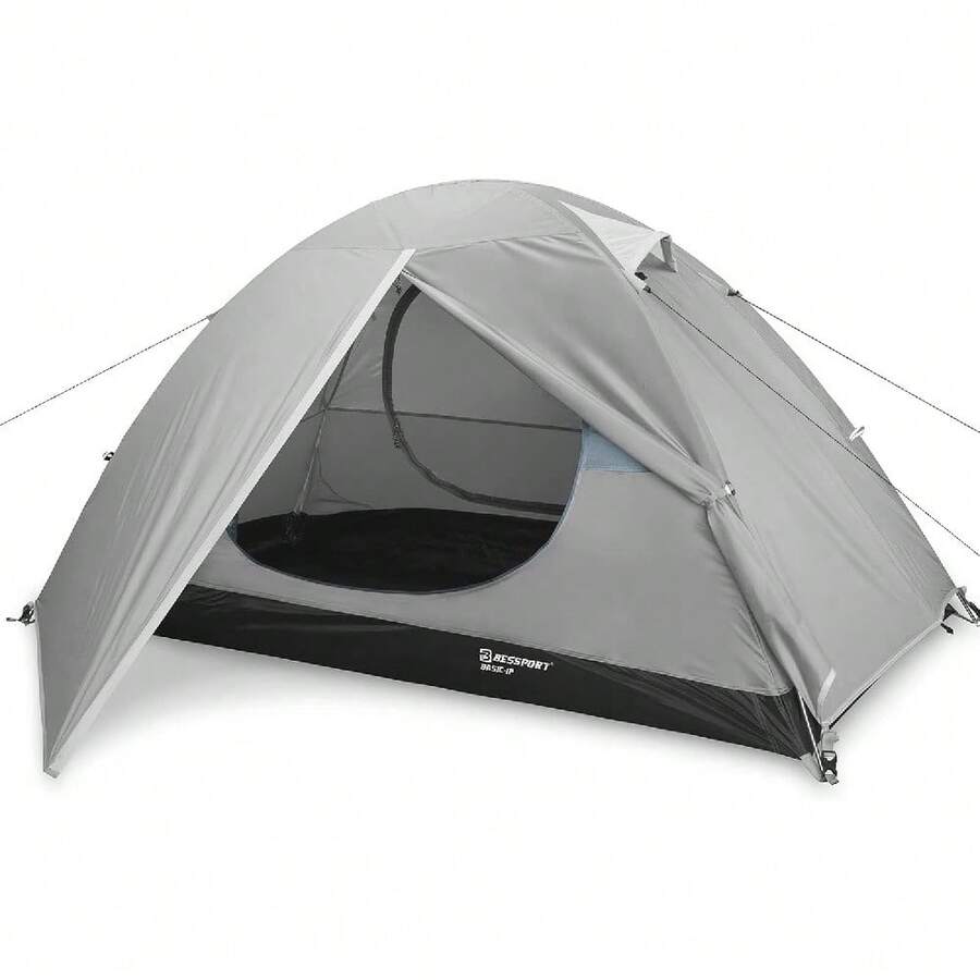 Tienda de Campaña 1-2 Personas Ligera Impermeable, 2 Puertas Fácil de Instalar, para Senderismo Montañismo y Copa Mundial 2026 - 1P-Verde - Ver 1