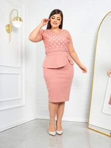 Women Dresses - 乾枯玫瑰色 - 查看 11