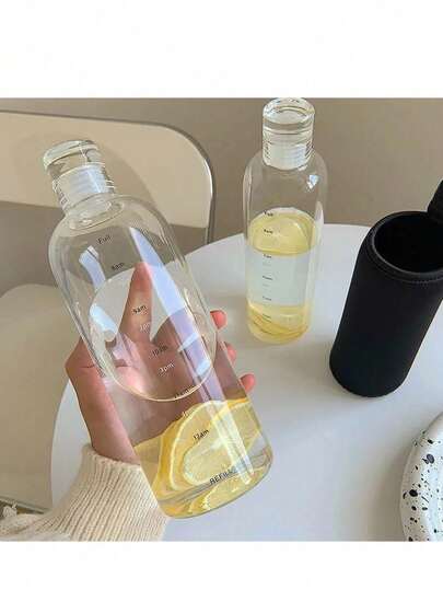 Leak-Proof Water Bottle With Scale, Plastic Sports Water Bottle, Car Cup, Anti-Drop And Leak-Proof, Suitable For Outdoor Activities, Back To School Essential, Home & Kitchen/Drinkware/Cup