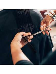 5把黑色碳纤维细齿防静电耐热发梳，适用于所有发质，ABS塑料手柄带挂孔，造型工具 | 抛光表面 | 碳纤维梳子 - 黑色 - 查看 4