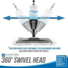 Microfiber Floor Spray Mop Deluxe - 3 Noodle Edge Pads Large Tank Trigger Spray - Default - View 8