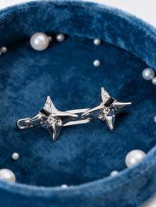 1PC Aluminum Alloy No Sew Belt Adjustable Size 25 To 44 Inches Strong Clips For Jeans Pants Skirts Dresses Ideal For Weight Changes Daily Travel Formal Events Practical Gift For Friends Family Limited One Per Order - Ngôi sao - Xem 9