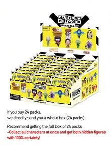 Warner Bros 1个官方授权盲盒夹式挂件，“咱们裸熊”探险时光，史蒂芬、芬恩、杰克、冰熊，随机角色吊坠礼物，新年、情人节、生日派对小礼物 - 黃色 - 查看 6