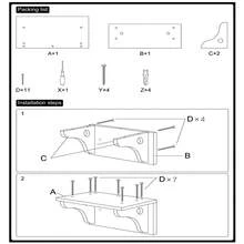 Árbol de pared para gatos con escalera suspendida, mueble torre para gatos resistente para jugar, trepar y dormir, carga máxima 12kg (26 lbs) - Albaricoque - Ver 9