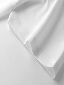 Women's Casual V-Neck T-Shirt With SALTY Pattern Print - White Short Sleeve Standard Fit Top, Suitable For Daily Wear, Outings, And Gifts - Machine Washable - 白色 - 查看 3
