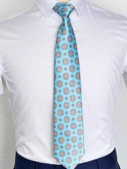 男士领带，印花面料，适合宴会、婚礼、商务场合，可搭配衬衫，高端领带礼品