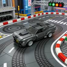 1340pcs Racing Car Theme Building Block Model Set, Multi-Color Options. Suitable For Car Enthusiasts, Including Black And Yellow/White Racing Cars. A Great Starter Choice For Block Building Hobbyists. Can Improve Finger Dexterity, Relieve Stress, And Cultivate Spatial Thinking. Ideal For Home Decor, Birthday/Holiday Gifts, And Party Favors. - Multicolor(Bag) - View 7