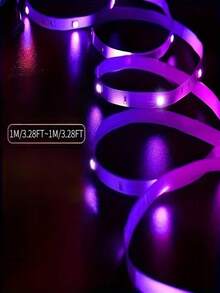 Bộ 1 đèn LED dây DIY USB, đèn LED dây thông minh dùng nguồn USB, 24 phím điều khiển DIY trang trí trong nhà cho nhà cửa, nhà bếp, phòng khách, ký túc xá, tiệc tùng, đèn nền TV, đèn LED tủ linh hoạt 3.28ft/9.84ft cho trang trí nhà cửa, Halloween, Giáng sinh - ánh sáng màu - Xem 8