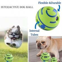 Natural Latex Rubber Squeaky Giggle Ball For Large Dogs - As Pic - View 3