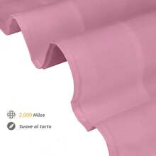 Juego de Sábanas Premium de 3/4/5Piezas(Sábana Ajustable+Sábana Plana+Fundas de Almohada)Juego de Sabanas Matrimonial,Suave y Transpirable,Duradero para Todo el Año Ideal para Dormitorio Departamento Hospedajes Decoración de Hogar - Rosa - Ver 4