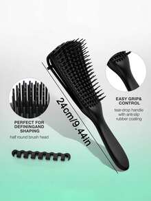 1pc Hair Smoothing Massage Comb, Detachable Rib Comb, Smooth Hair, Wide-Toothed Comb, Gently Untangle Knots On Curly, Wet Or Dry Hair, Essential Hair Styling Tool For Home Styling, Shower Care And Salon Professionals For Barber Salon Beauty Travel Essential Hair Products,Hair Cares,Hair Accessories - Multicolor - View 6