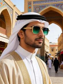 نظارات ملونة عصرية بطراز رجعي، إطارات معدنية بطراز بخاري، خيارات متعددة للعدسات، نظارات زخرفية فاخرة مخصصة مناسبة للارتداء اليومي والحفلات - متعدد الألوان - مشاهدة 6