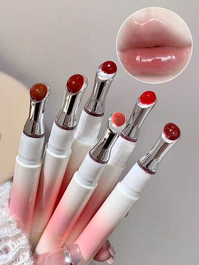 Brillo de labios ligero y brillante con tinte. Hidrata y mantiene la hidratación duradera, rellena los labios, previene los labios agrietados, reduce las líneas de los labios y no es pegajoso. Cuida los labios para hacerlos talla grande llenos. Un aceite de labios de color rico adecuado para hombres y mujeres en otoño e invierno. Fácil de usar, perfecto para estudiantes, cumpleaños, San Valentín y otros regalos festivos.