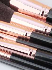 12pcs Makeup Brush Set Advanced Synthetic Foundation Powder Concealer Eye Shadow Blush Makeup Brush Set With Bag - Multicolor - View 5